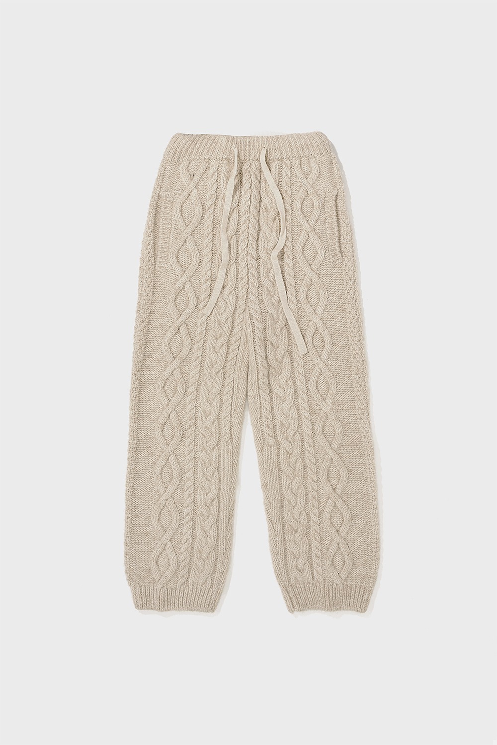 22FW CABLE JOGGER PANTS - BEIGE